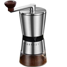 Esteacovo 768834585031 Precision Manual Coffee Grinder For Home Use 8 Adjustable Coarseness Setting