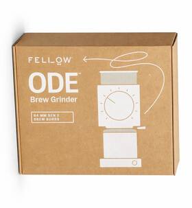 Fellow 1222862wus-wh1 Ode Brew Grinder Gen 2 Matte White 64mm Burrs Quiet Single Dose