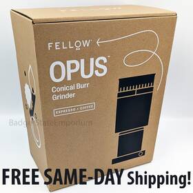 Fellow 840228804635 Opus Conical Burr Grinder - Matte Black Electric Coffee Expresso
