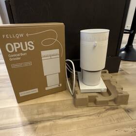 Fellow T2721wm/aus Opus Conical Burr Grinder Matte White Espresso Coffee 150w Stepless Mod
