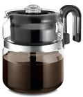 Flubrs9d88 General Coffee Pot Maker Glass Stovetop Cup Percolator Stove Top