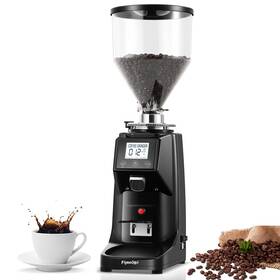 Hjj-12 Flyseago Electric Coffee Grinder Flat Burr 19 Settings And Digital Timer