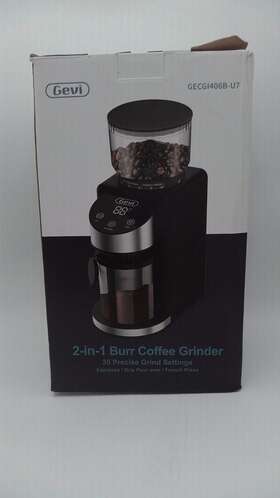 Gecgi406b-u7 Gevi Burr Coffee Grinder Black Pre-owned. Tested