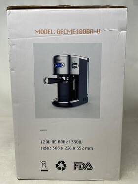 Gecme400ba-u Gevi Coffee And Espresso Maker Stainless Steel Black