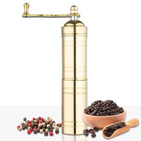 Glios 684354376206 Decorative Handmade Turkish Black Pepper And Coffee Grinder Refillable