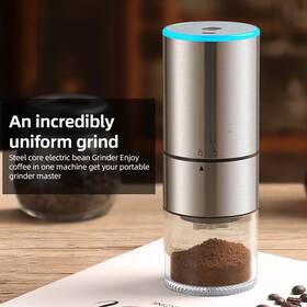 Graflsoa Hb-988 Electric Burr Coffee Bean Grinder Portable Cordless Rechargeable Adjustable Coar