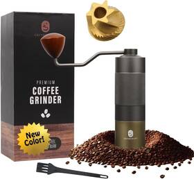 Gc-1078t Grindcraft Premium Manual Coffee Grinder With Titanium-plated Stainless Steel Burr Mill
