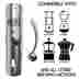 Grinder5610 Stainless Steel Coffee Grinder Manual Spice Mill Bean Hand Grinding Machine New 764832465610