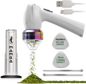 Grinders 445013896814 V2-55 Electric Herb Grinder Usb Rechargeable Automatic Fast Mill With A