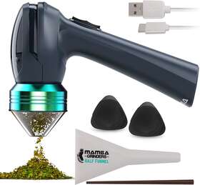 Grinders 744759305138 Mamba V2 1g Gray Electric Portable Herb Grinder Usb Power Essential Kitchen Mill