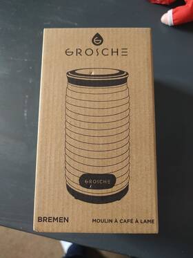 Grosche 627982004576 Bremen 6cup Coffee Grinder 180w Power Stainless Steel Blade Versatile New