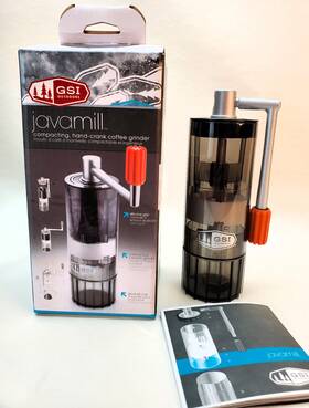 Gsi Outdoors 090497794865 Hand Cranked Coffee Grinder Javamill Compacting New