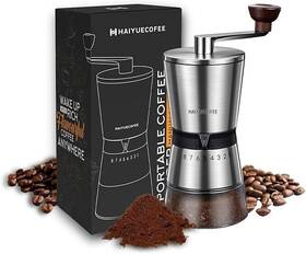 Haiyuecofee 709345994554 Manual Coffee Grinder With 8 Adjustable Coarseness Settings Hand Crank Mi