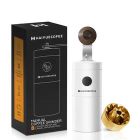 Haiyuecofee 709345994578 Manual Coffee Grinder - Hand Bean Titanium-coated Grinding Co