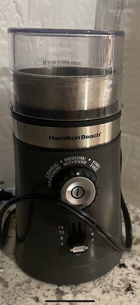 803960f Hamilton Beach 803960 Custom Coffee Grinder 14 Cups Black New