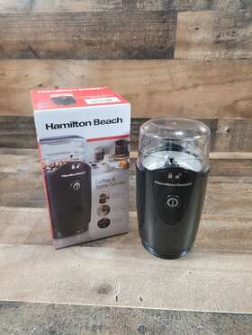80410 Hamilton Beach Coffee And Spice Grinder Black Stainless Steel Blades
