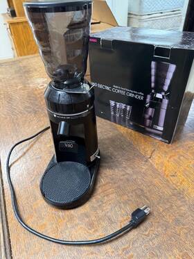 Evcg-8 Hario V60 Electric Coffee Grinder - Bundled With Drip Scale