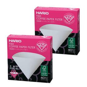 Vcf-01-40w Hario V60 Paper Filter White 01 40ct Box