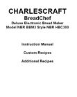 Hbc515 Hbc715 Charlescraft Bread Hbc815 Manual Hbc520 Machine Hbc820 Hbc720