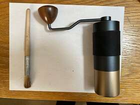Heihox 744110402131 Manual Coffee Hand Grinder Adjustable Conical Stainless Steel Burr