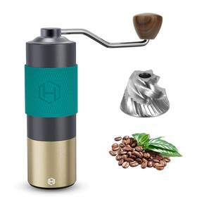 Heihox 762715674500 Manual Coffee Grinder - Hand With Adjustable Conical Stainless Steel B