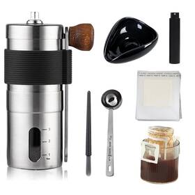 Hengyda 762736658145 Manual Coffee Bean Grinders For Home Use Ceramic Burr Coarseness Adjustable S