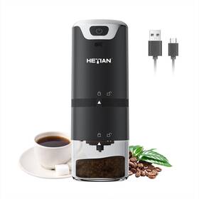 Hetian 706511596987 Portable Electric Burr Coffee Grinder Bean Automatic