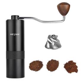 Md02 Hetian Manual Coffee Grinder Hand Crank With Cnc Stainless St