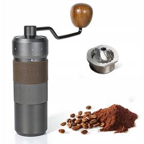 Hibrew 729060934307 Aconical Burr Coffee Grinder Manual Aluminum Capacity 22g Hand 11 Levels