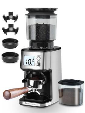Hbus-0129 Homtone Conical Burr Coffee Grinder Anti-static Electric Espresso With 51 Pr