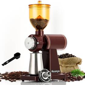 Qlw-134 Huanyu Bean Grinder 250g Commercialhome Milling Grinding Machine 200w Automatic Burr Gr