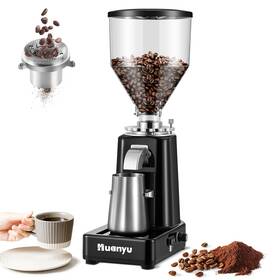 Qlw-181 Huanyu Coffee Grinder Electric Adjustable Flat Burr Mill With 19 Precise Gr Inch