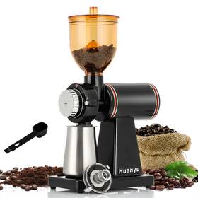 Qlw-47 Huanyu Stainless Steel Coffee Grinder Electric With 8 Grinding Settings Flat Burr Co