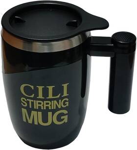 Hb-cm0307 Huedimboene Automatic Magnetic Stirring Coffee Mug 13.5 Ounces Black - Battery Model