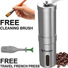 Icooker Manual Coffee Grinder Maker Free Cleaning Brush Bonus Travel French 752589800181