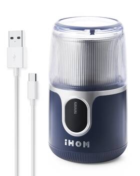 Icg-1001l Ihom Cordless Coffee Grinder Electric - Usb Rechargeable 304 Stainless Steel Blad