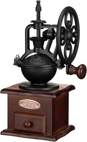 Imavo 445028743738 Manual Coffee Grinder Vintage Style Great Gift Wooden Ro