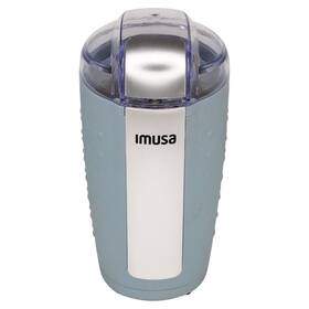 Imusa 094046803398 Usa 3oz Unique Matte Blue Electric Coffee And Spice One Touch Push-button Con
