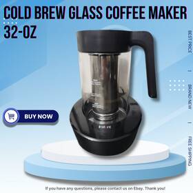 Instant 629721849868 Cold Brew Glass Coffee Maker 32-oz New Free Shipping Authentic