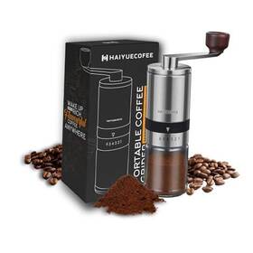 Jar-6 Jiayueec 709345994547 Manual Coffee Grinder With 6 Adjustable 3.7 Oz Glass Level Settings Hymcg