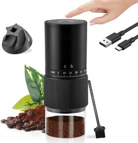 Cft-212 Jieyangshijvyijiadianqishiyeyouxiangongsi Rechargeable Espresso Grinder Burr Coffee Electric With 30 Adjustable Se