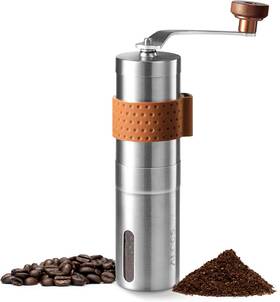 Jinbo 313099492428 Alocs Manual Coffee Grinder Stainless Steel Bean Adjustable Bur
