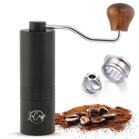 Jocaff Joc-30 Manual Coffee Grinder Stainless Steel Conical Burr Portable Small Hand