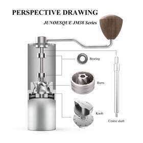 Jm38 Junoesque Manual Burr Coffee Grinder Series Stainless Steel Pentagon