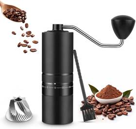 Kashevi 705353422140 Portable Manual Coffee Grinder 60 Precision Grind Settings Stainless Steel Co