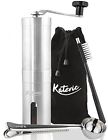 Katevic Premium Manual Coffee Grinder Mill With Adjustable Ceramic Burr Bag 643690891871