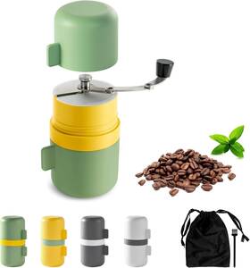 Jd01003 Kingdong Manual Coffee Grinder Hand Portable Bean Light Green