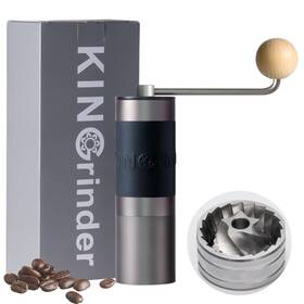 Kingrinder 711216542302 Famous Kol Recommended K0 Iron Grey Manual Hand Coffee Grinder With Straight