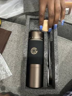 Kingrinder Us7001-ir K7 Manual Burr Hand Grinder Adjustable Espresso Black/bronze