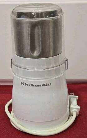 Bcg100whi Kitchenaid Blade Coffee Grinder White - Works Great